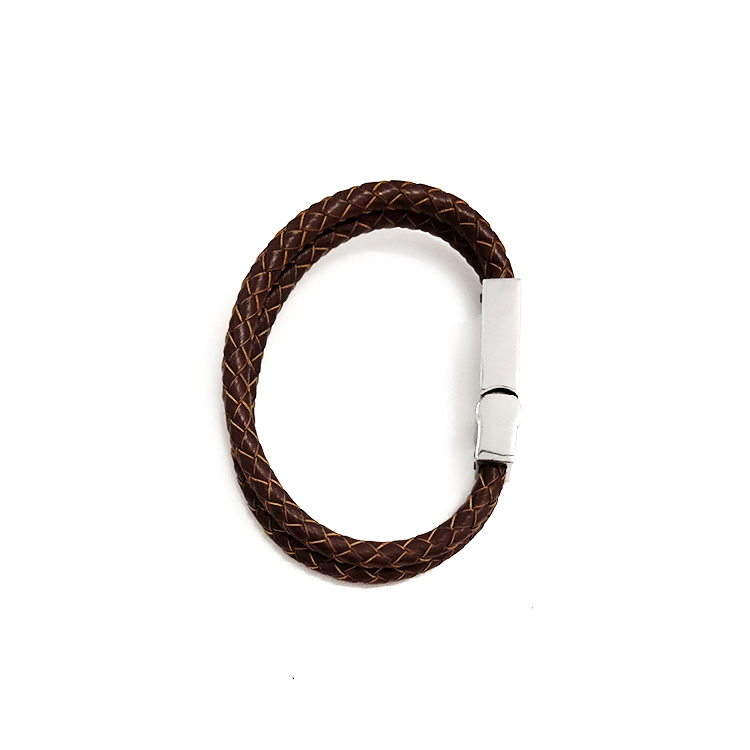 2020 new custom logo full real capacity PU leather wristband usb key LWU873